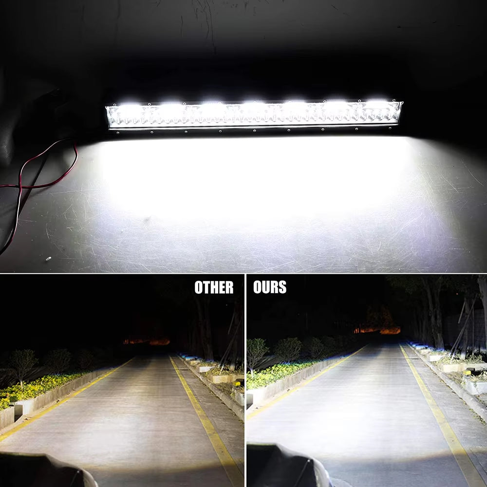 1pc LED Light Bar 60LEDs 229mm Flood Beam Spot Beam Combine LED Work Light Bar