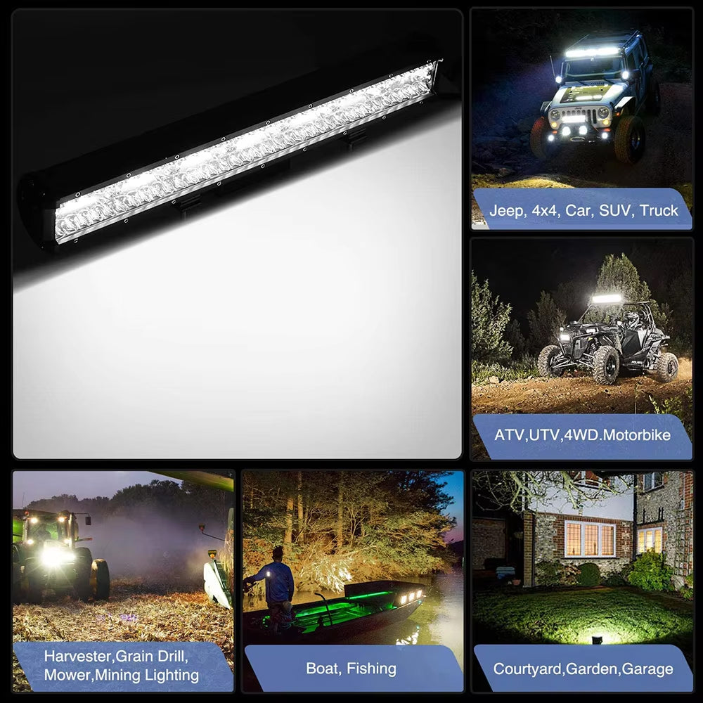 1pc LED Light Bar 60LEDs 229mm Flood Beam Spot Beam Combine LED Work Light Bar