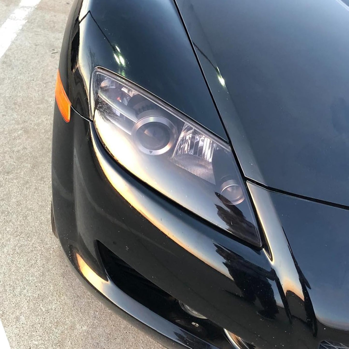 Light Black PVC Tint Film Wrap for Headlights and Tail Lamps 30cm x 120cm