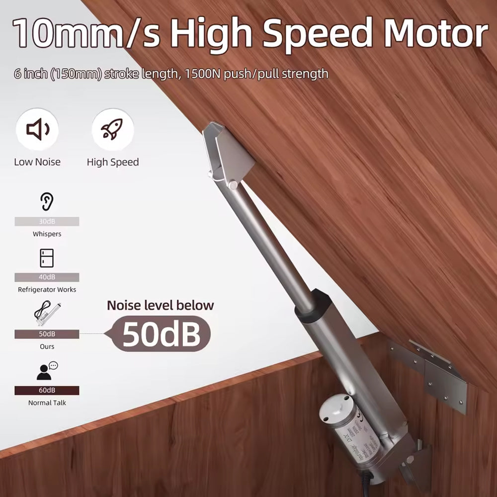 Linear Actuator 12V 150mm 330lb/1500N 10mm/s Motion Actuator with Controller