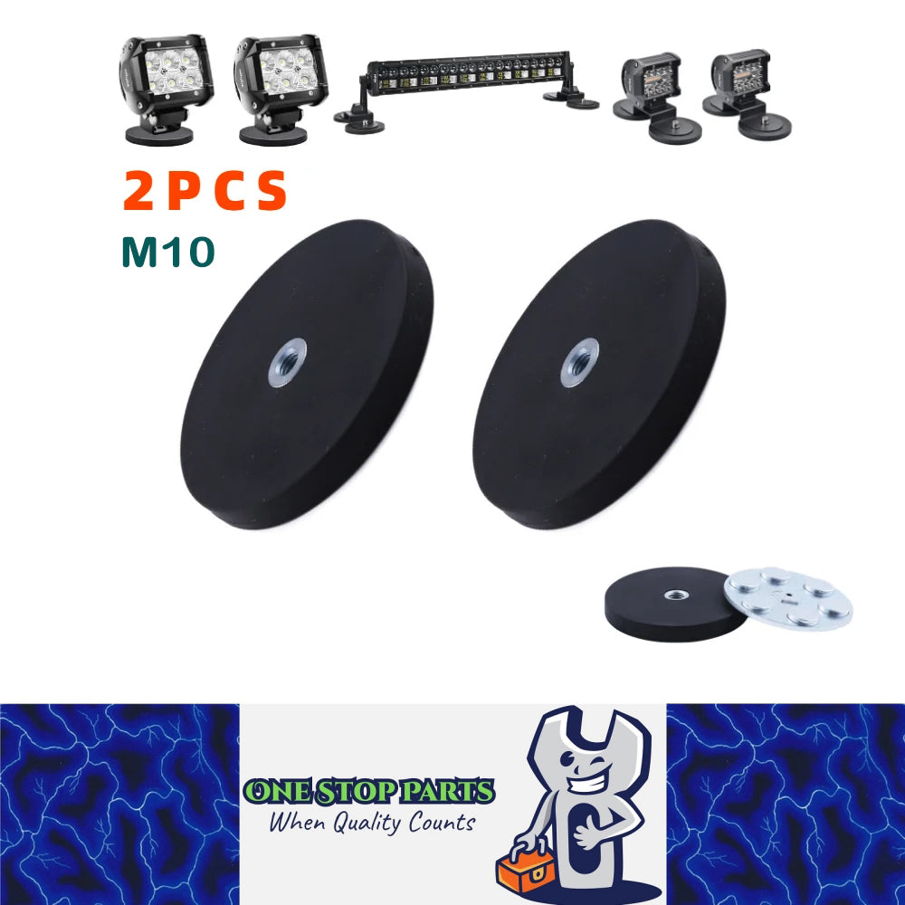 2pcs 88mm Strong Magnetic Base Mount Bracket M10 Thread for LED Work Light Bar