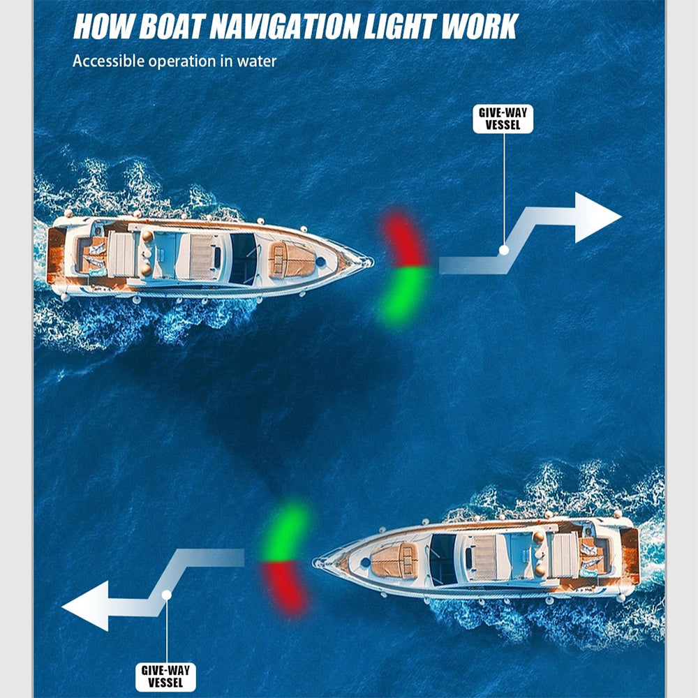12v Green Starboard Boat Light LED Marine Boat Yacht Navigation Lamp BubbleStyle