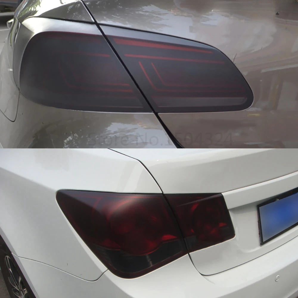 Matte Black PVC Tint Film Wrap for Headlights and Tail Lamps 30cm x 200cm film