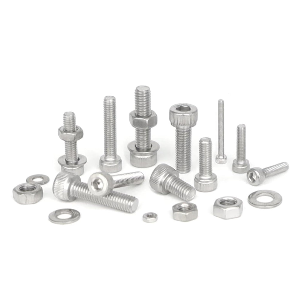 918pcs Hex Bolt Nut Washer Assortment Kit M2 M3 M4 M5 304 Stainless Steel Screw
