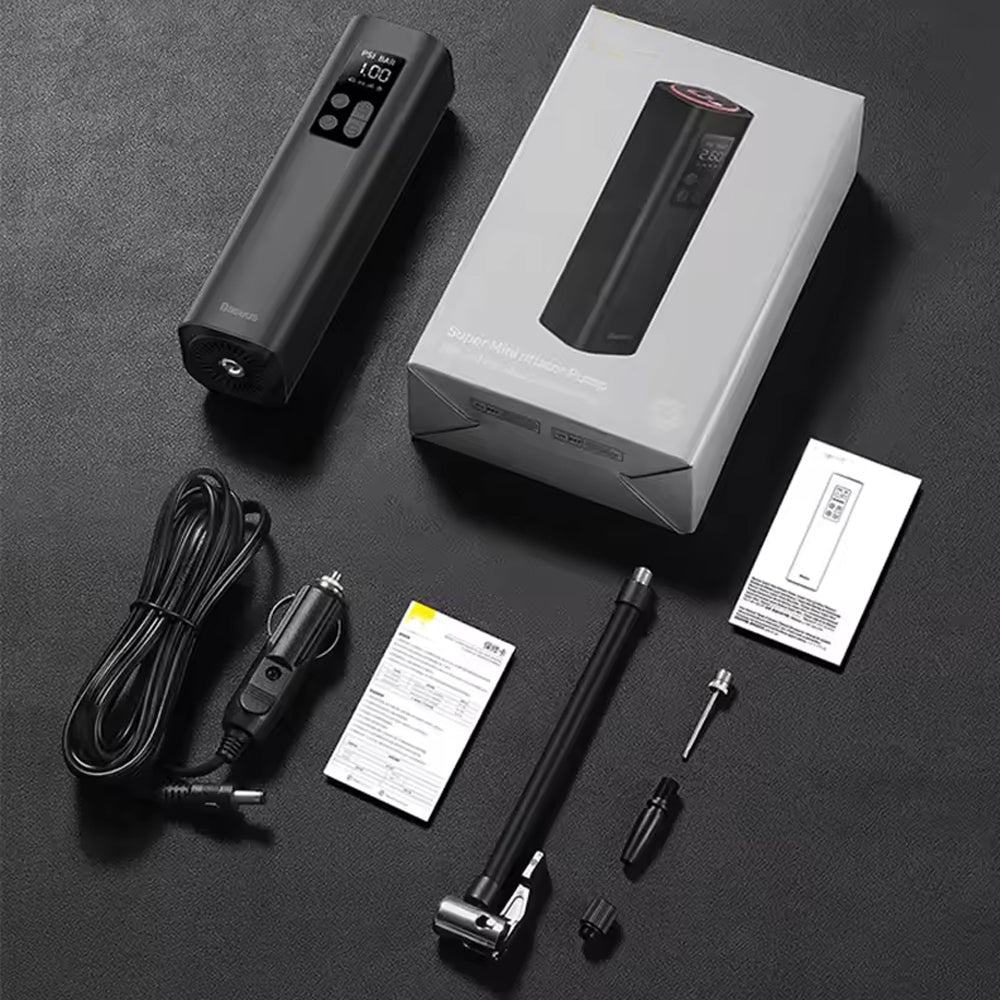 Mini Car Air Compressor 150PSI Tire Inflator Rechargeable Air Pump Car Bicycle