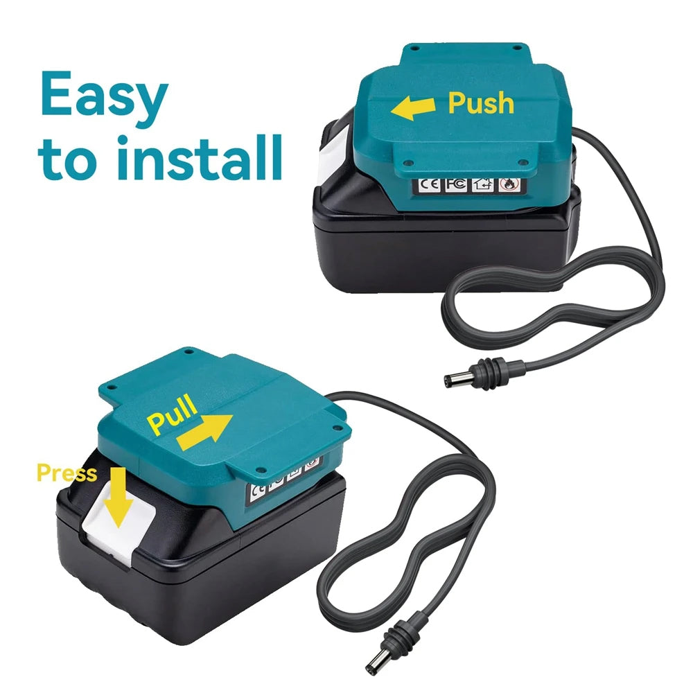 1M Starlink Mini DC Power Cable to Makita 18V Battery Adapter for Starlink Mini