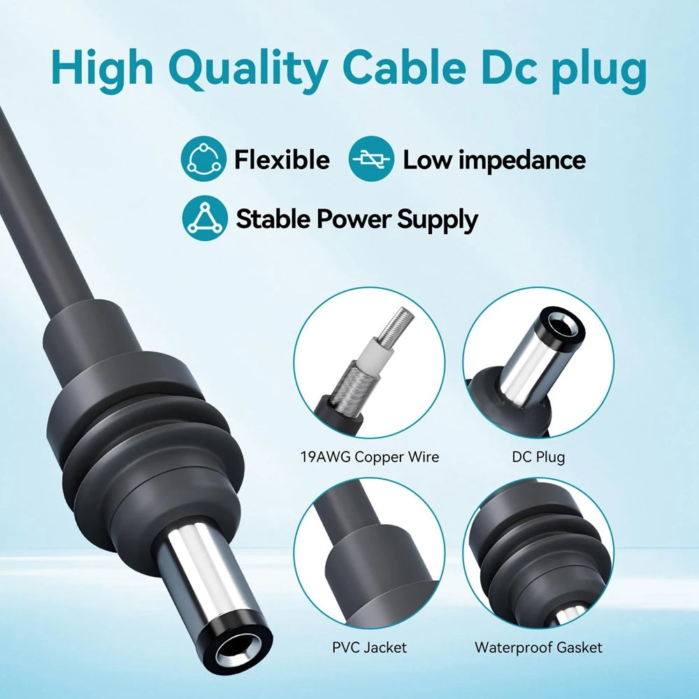 1M Starlink Mini DC Power Cable to Makita 18V Battery Adapter for Starlink Mini