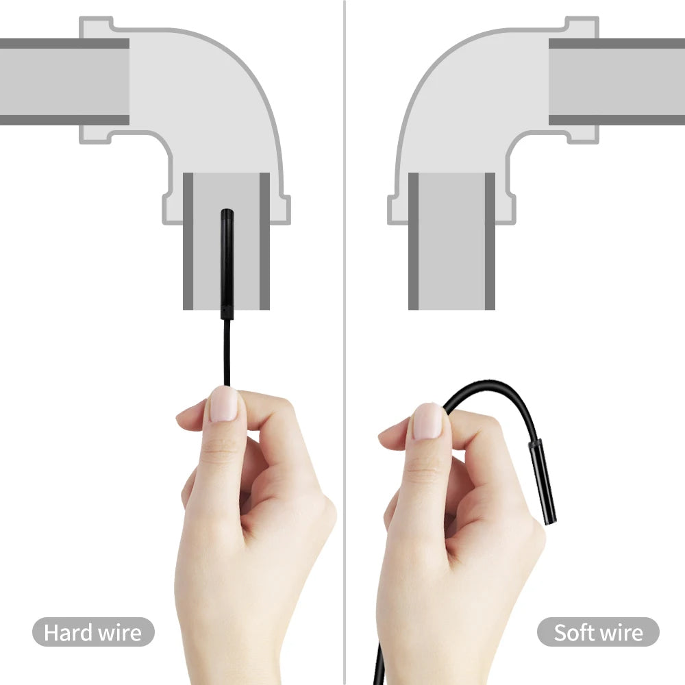 5m Dual Lens HD1920P Mini Endoscope Inspection Camera IP67 for Android iPhone