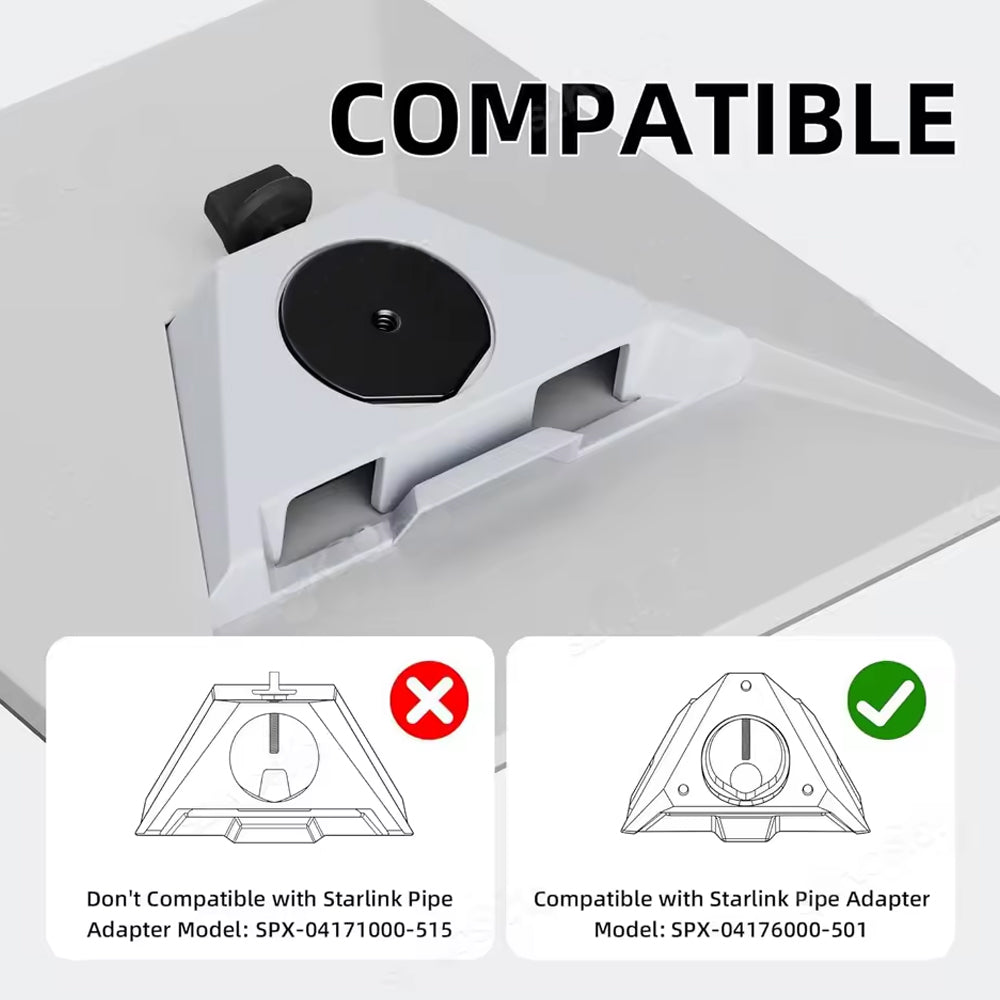Starlink Mini Pole Mount Adapter SPX-04176000-501 for 15-43mm Pipe RV Yacht Boat