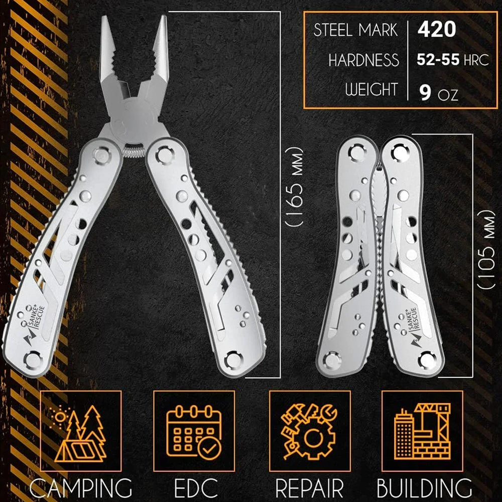 Multitool 24-in-1 Pliers Knifes Professional Multi-tool for Camping Hiking