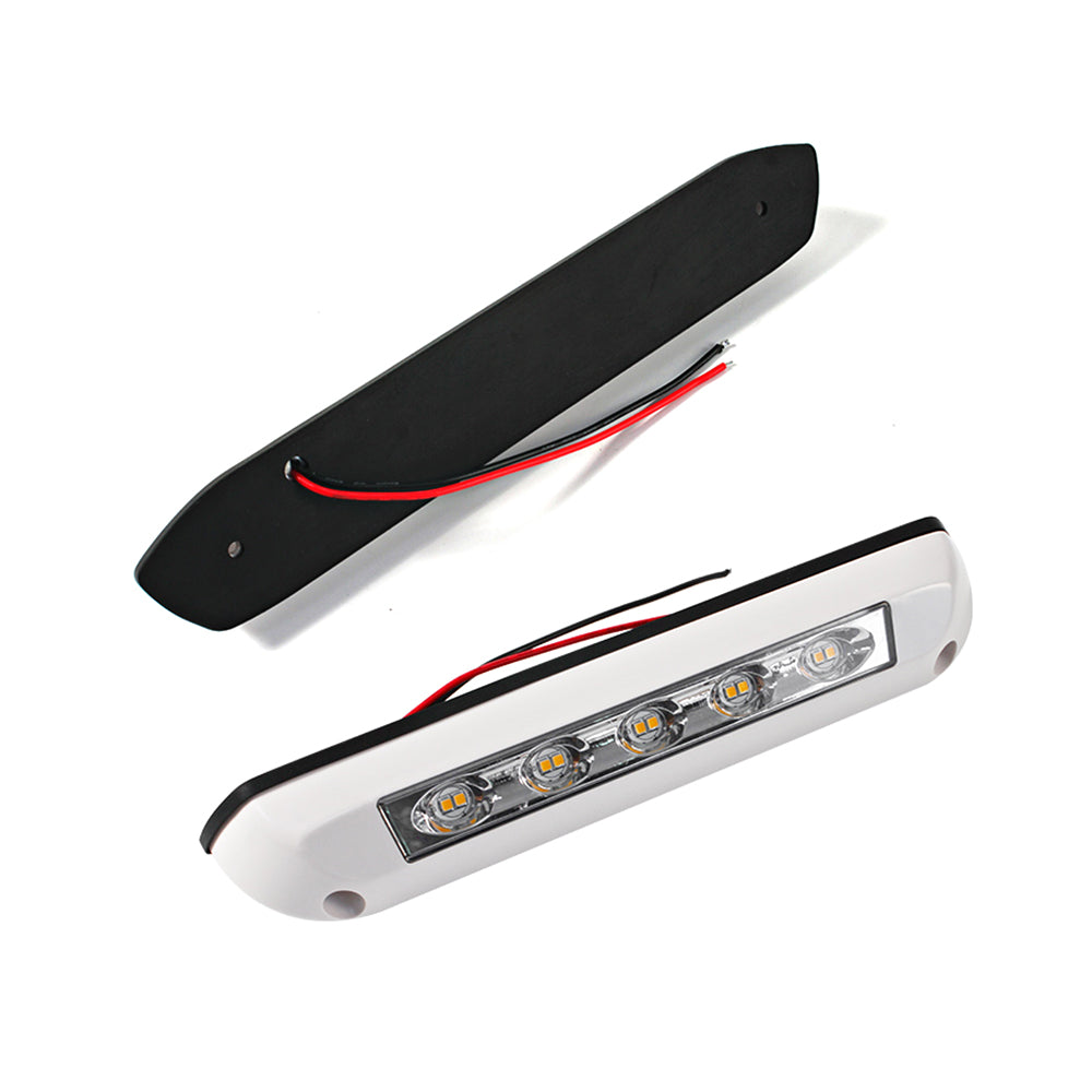 12v-24v Black Body LED Awning Light Warm White LED Caravan Outside Light (1pc)