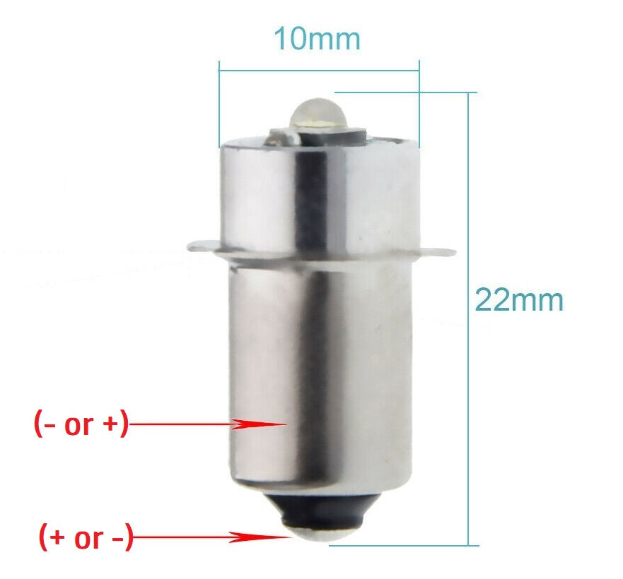 MAGLITE DOLPHIN TORCH LED P13.5 5W LED GLOBE PLUG AND PLAY (NON POLARITY 6-24V)