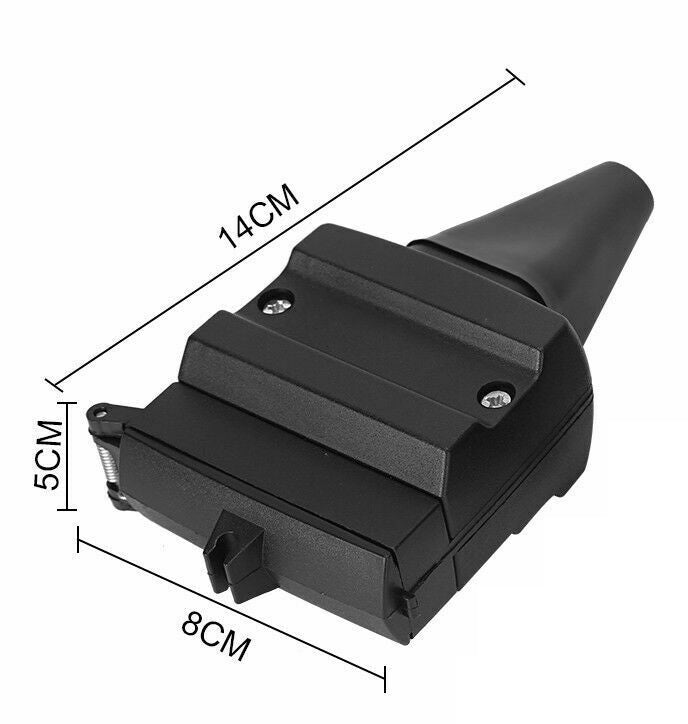 HEAVY DUTY 12 PIN TRAILER PLUG WITH LID (12 PIN PLUG FOR THE TRAILER SIDE)