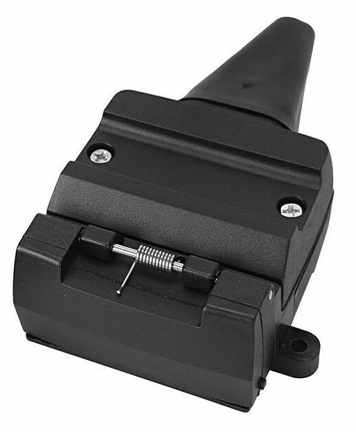 HEAVY DUTY 12 PIN TRAILER SOCKET FOR VEHICLE WITH DUST CAP RETRACTABLE LID