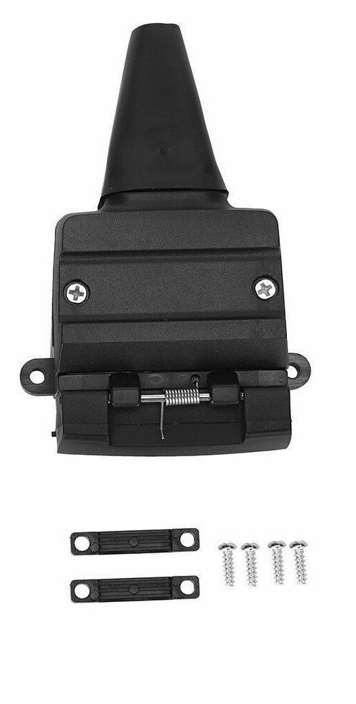 HEAVY DUTY 12 PIN TRAILER SOCKET FOR VEHICLE WITH DUST CAP RETRACTABLE LID