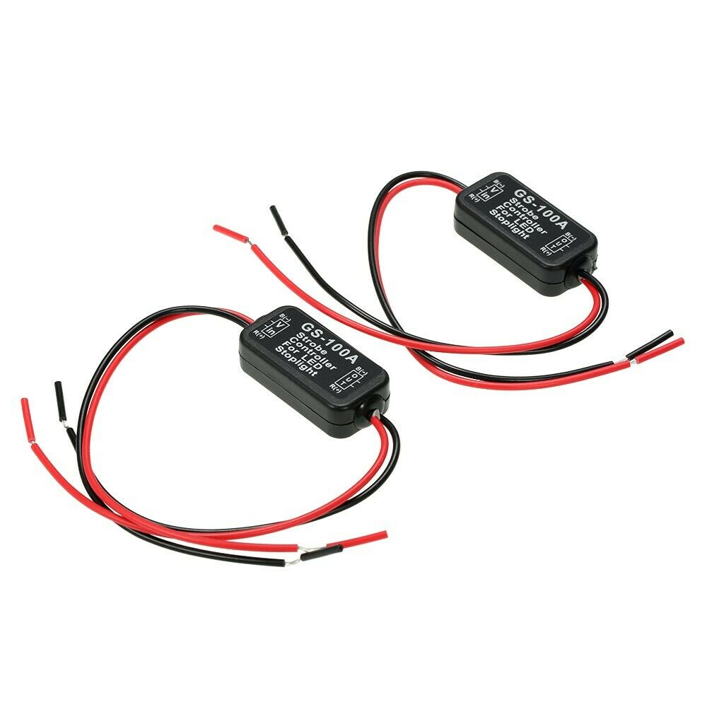 2 x 6-30v BRAKE STROBE CONTROLLERS EASY TO INSTALL Make Brake Lights Flash