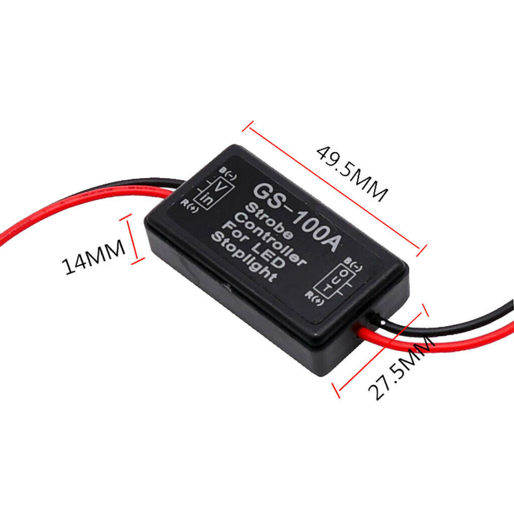 2 x 6-30v BRAKE STROBE CONTROLLERS EASY TO INSTALL Make Brake Lights Flash