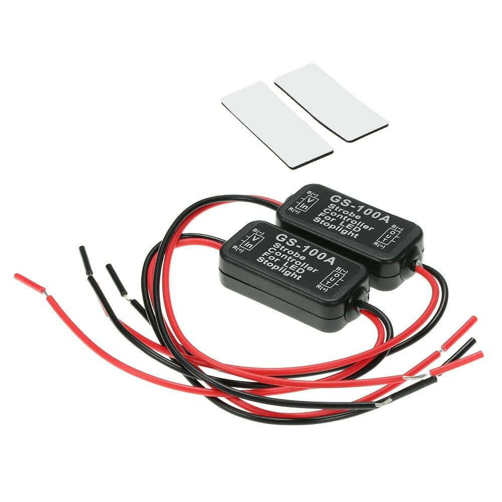 2 x 6-30v BRAKE STROBE CONTROLLERS EASY TO INSTALL Make Brake Lights Flash