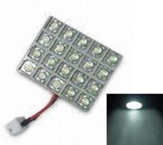 12V 20 LED COOL WHITE LED BOARD ADHESIVE BACK WITH GLOBE ADAPTORS SUIT JAYCO VAN