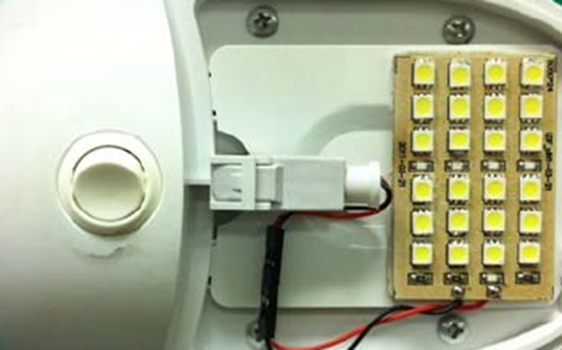 12V 24SMD WARM WHITE LED BOARD ADHESIVE BACK WITH GLOBE ADAPTORS SUIT JAYCO VAN