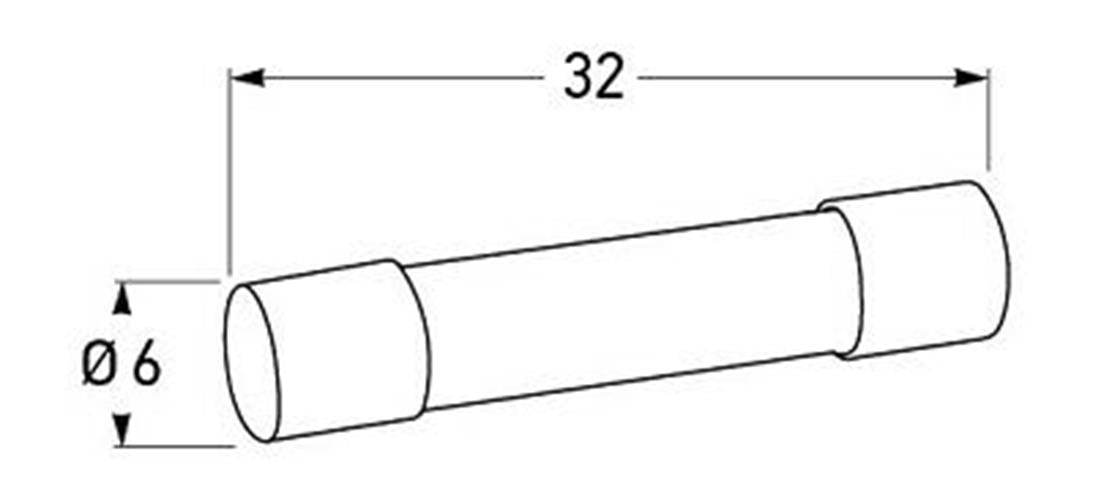 20 x 2AMP GLASS FUSES VINTAGE CAR GLASS FUSES 32MM X 6MM 2AMP GLASS FUSES 20PCS