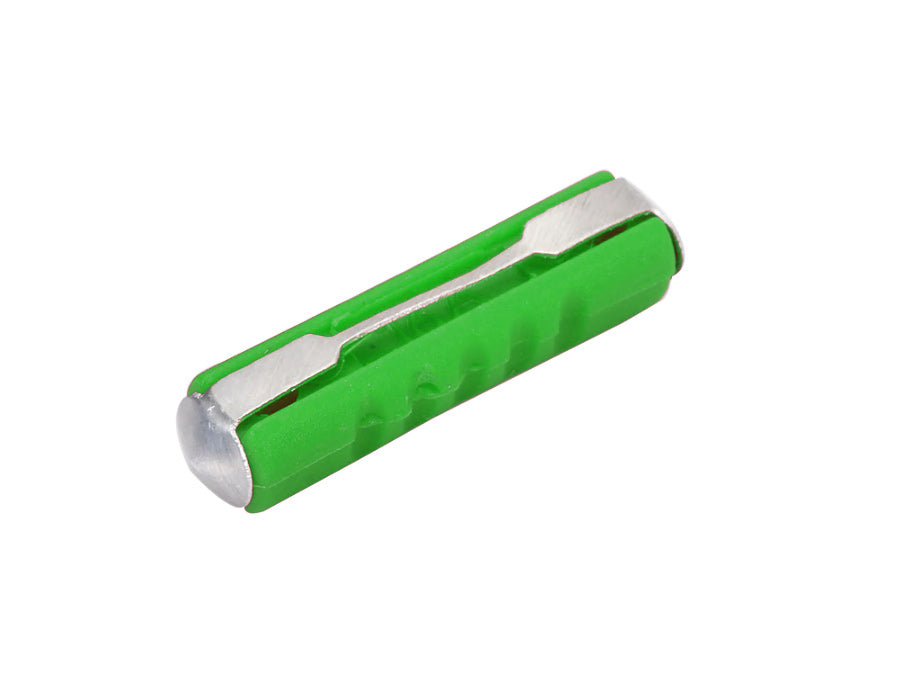 20 X 30AMP CERAMIC FUSES FOR VINTAGE VEHICLES GREEN 30AMP CERAMIC FUSES 20PCS