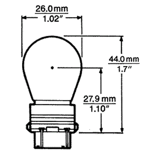 10 x 3156 12V 27W 32CP AMBER COATED GLOBES FOUND IN MANY AMERICAN VEHICLES