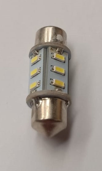 12V 31mm White Festoon LED 12 SMD 3014smd 156 Lumens Cool White 6000k