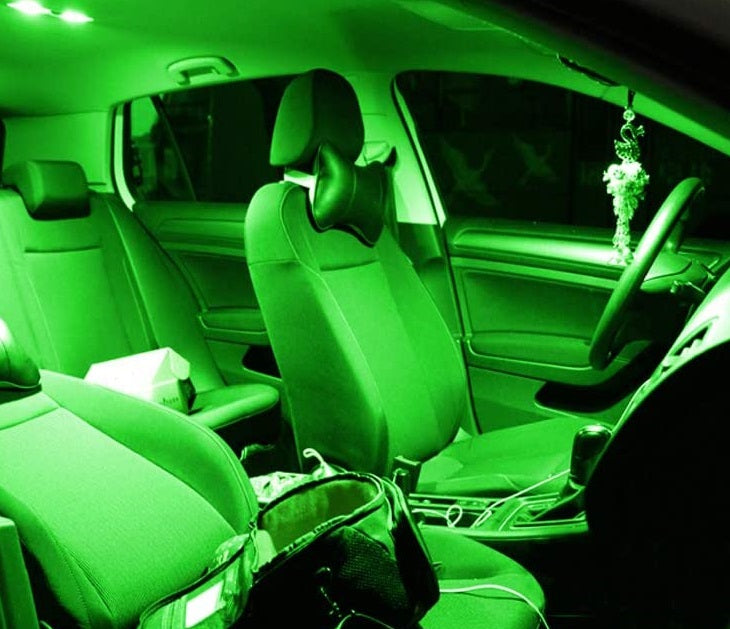 12V 36mm 3 SMD GREEN LED CANBUS GLOBE 66LM FOR INTERIOR LIGHT 36MM GREEN FESTOON