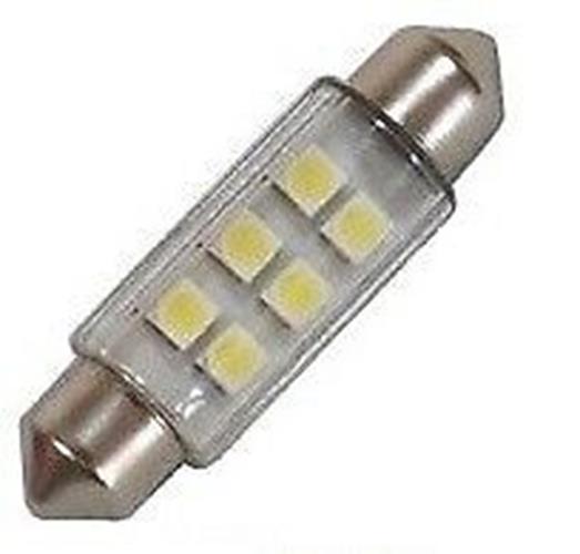 12V RED 39mm 12 SMD DOUBLE SIDE FESTOON GLOBE 96 LUMENS 360 DEGREE LIGHT