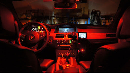 2 x 12V RED 32mm 8 LED FESTOON GLOBE 32 LUMENS FOR INTERIOR LIGHT GLOBE