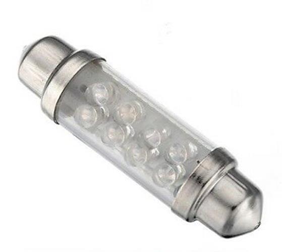 2 x 12V RED 32mm 8 LED FESTOON GLOBE 32 LUMENS FOR INTERIOR LIGHT GLOBE