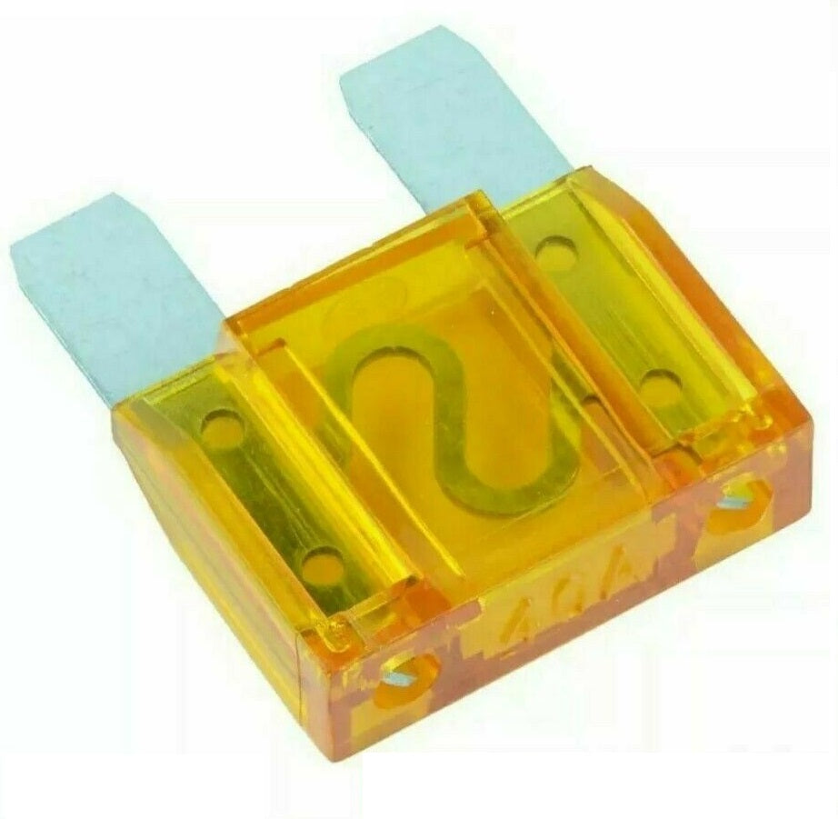 10 x ORANGE 40 AMP MAXI BLADE FUSES 40AMP 10PCS FREE DELIVERY BULK BUY