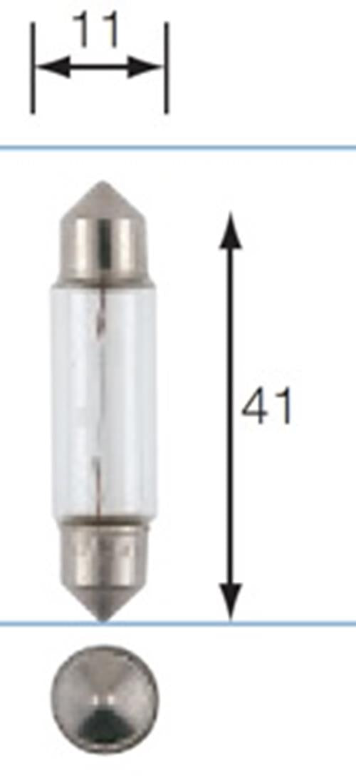 10 x 41mm 24V 10W FESTOON GLOBES 24 VOLT 10 WATT BASE TYPE 41mm 10PC PACK