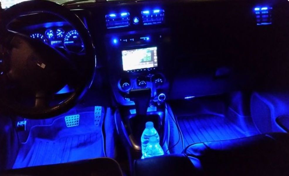 1PC 12V BLUE 43mm 12 SMD DOUBLE SIDE FESTOON GLOBE 96 LUMENS 360 DEGREE LIGHT