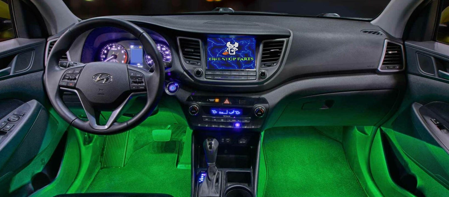 2 x 12V GREEN 43mm 8 LED FESTOON GLOBE 32 LUMENS FOR INTERIOR LIGHT GLOBE 2pcs