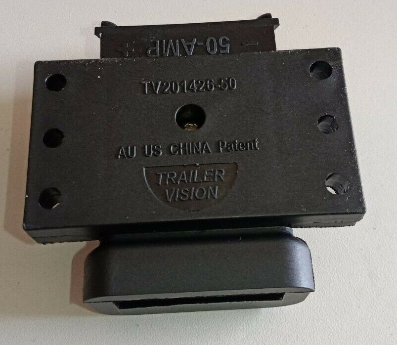 50AMP ANDERSON STYLE PLUG HOLDER SURFACE MOUNT WITH RETRACTABLE LID
