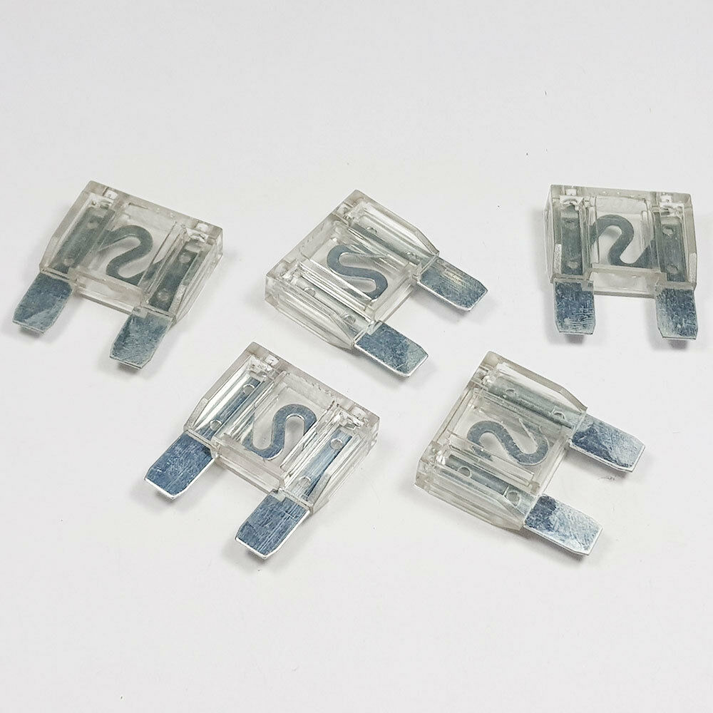 5 x CLEAR 80 AMP MAXI BLADE FUSES 80AMP 5PCS 80A MAXI FUSE PACK