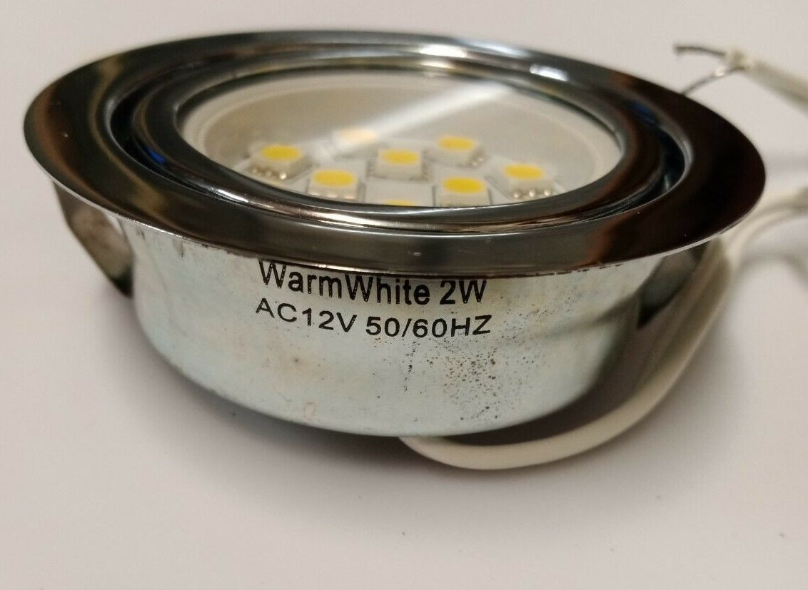 Warm white 2w caravan interior ceiling light 264lm 70mm diameter recessed 20mm