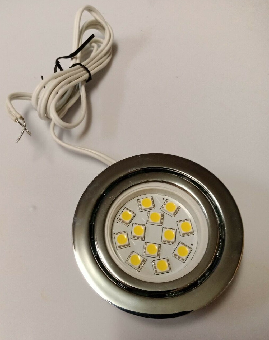 Warm white 2w caravan interior ceiling light 264lm 70mm diameter recessed 20mm