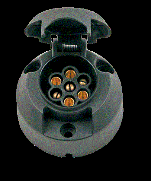 10 X 7 PIN ROUND FEMALE TRAILER SOCKET CAR FOR CARAVAN BIKE BOAT TRAILERS BULK