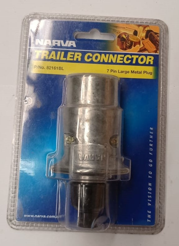 Narva Trailer Plug 7 Pin Round Metal 82161BL
