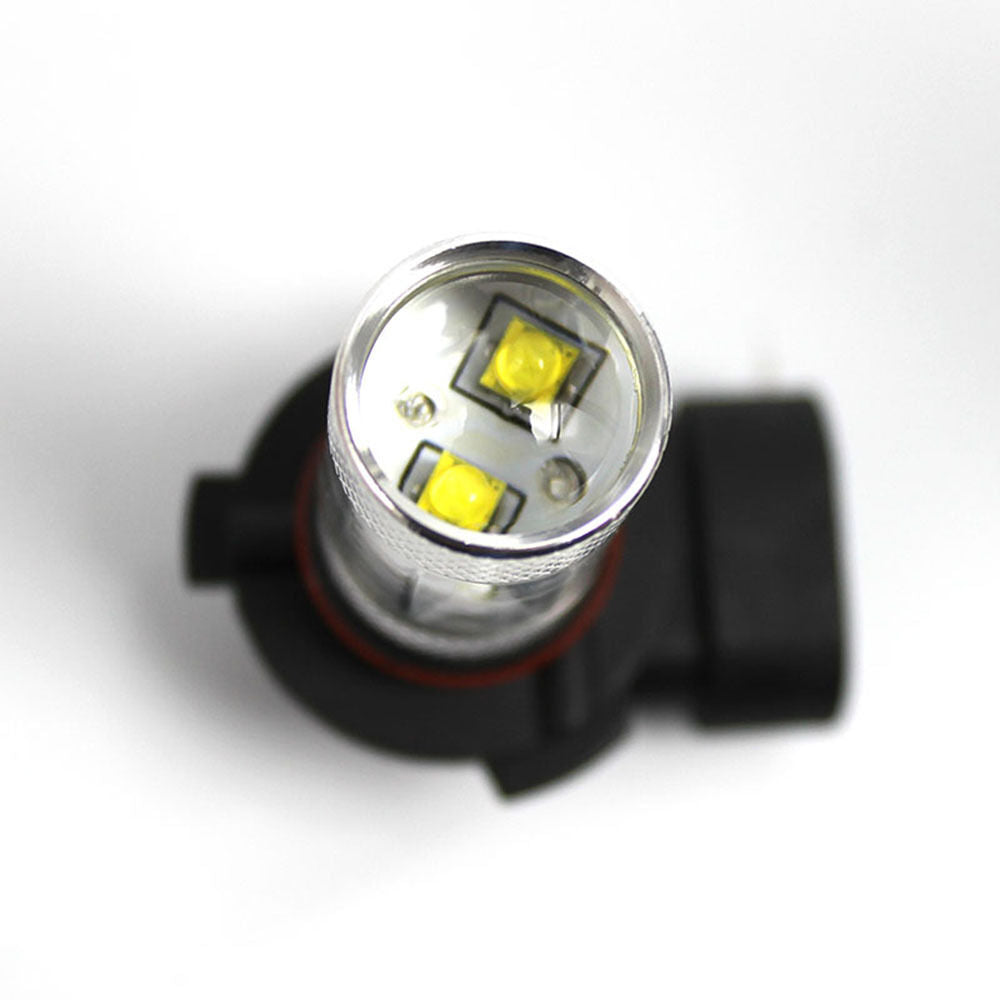 2 x 12v HB3 9005 30W CREE 850 Lumens LED GLOBES 6000K COOL WHITE PAIR