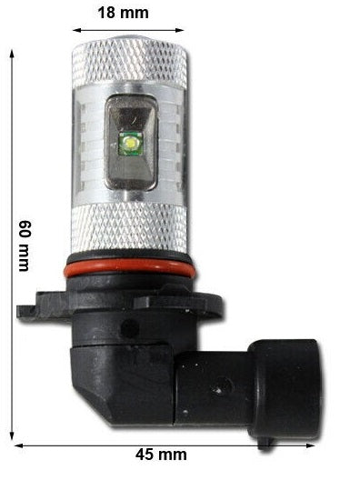 2 x 12v HB3 9005 30W CREE 850 Lumens LED GLOBES 6000K COOL WHITE PAIR