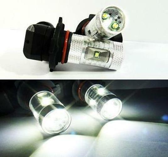 2 x 12v HB3 9005 30W CREE 850 Lumens LED GLOBES 6000K COOL WHITE PAIR