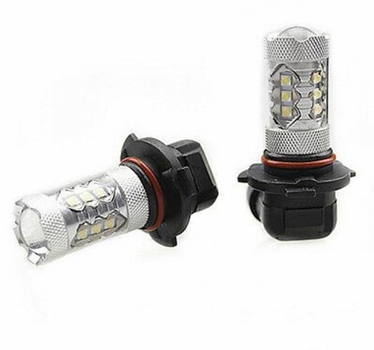 2 x 12v HB3 9005 80W CREE 1900 Lumens LED GLOBES 6000K COOL WHITE PAIR
