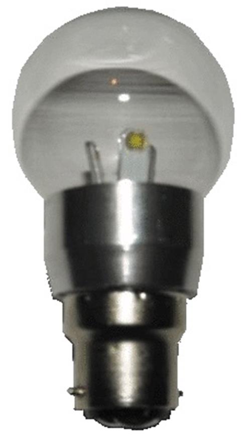 5pcs B22 LED Light Bulb 12V 3W Globe Lights RV/Boat/Solar Warm White 270 Lumens