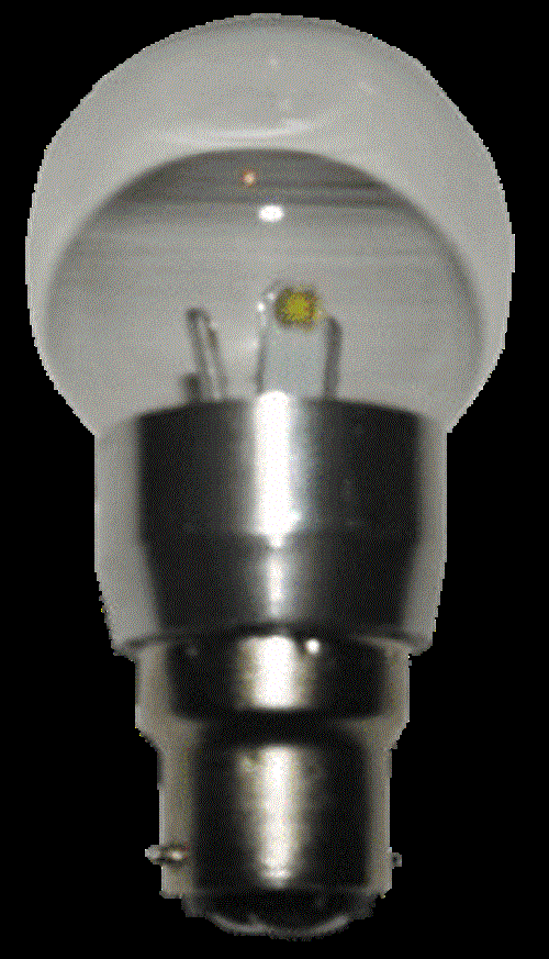 5pcs B22 LED Light Bulb 12V 3W Globe Lights RV/Boat/Solar Warm White 270 Lumens