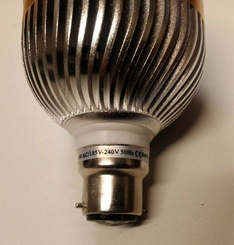 B22 240v 5W 420LM Retro aluminium bayonet led globe replacement Cool White 1pc