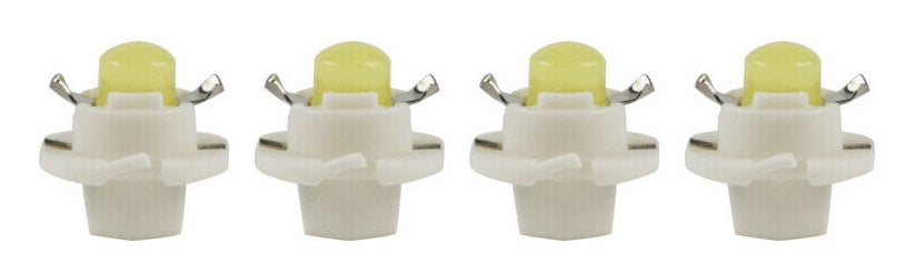 4 x B8.4D COOL WHITE GEL COB SMD INSTRUMENT LIGHT TWIST AND LOCK